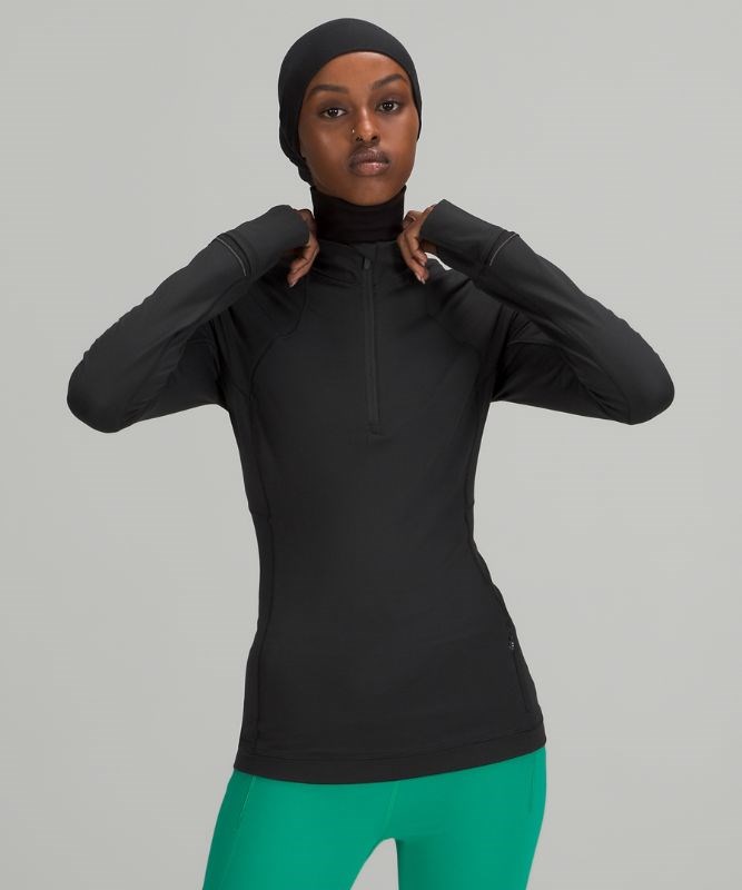 Sudaderas Lululemon Precios - It's Rulu Run 1/2 Zip Mujer Negros